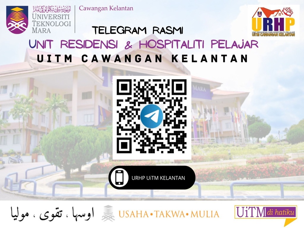 <br>URHP<br>UNIT RESIDENSI & HOSPITALITI PELAJAR
