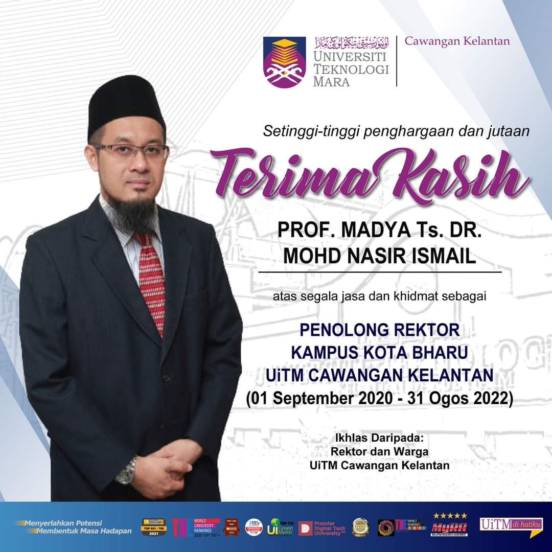 Terima Kasih!!! Prof. Madya Ts. Dr. Mohd Nasir bin Ismail, Penolong Rektor 
